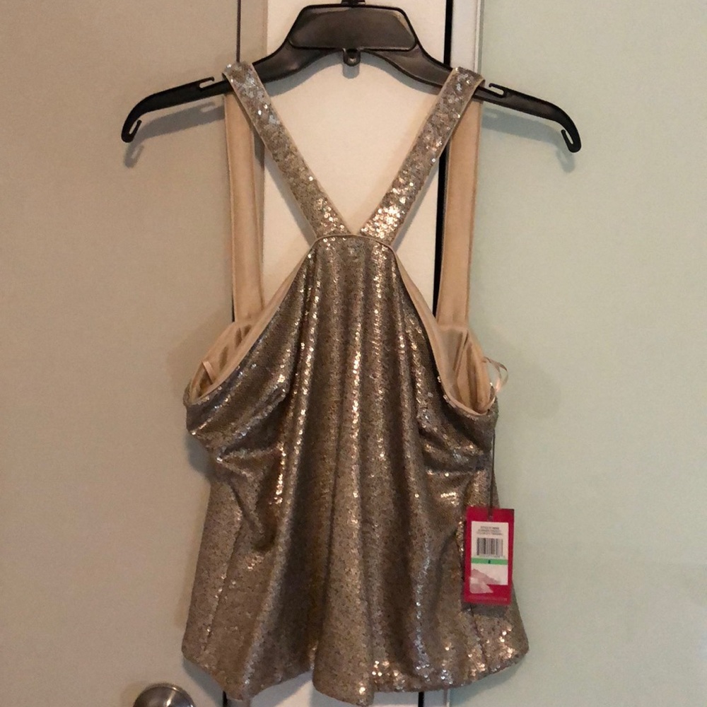 Champagne sparkles top!! NWT